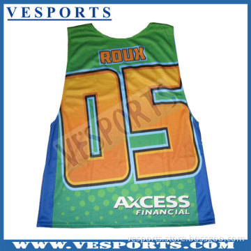 Custom Sublimation Girls Lacrosse Jerseys Mesh Fabric